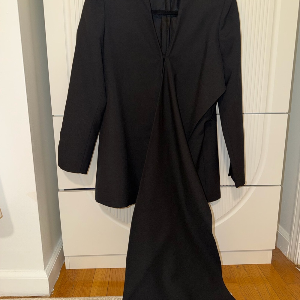 Zara Black Draped Blazer